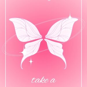 Pink bookmark
